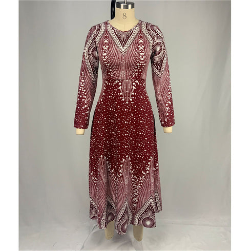 Long sleeve maxi dress - ROUTINE FASHION
